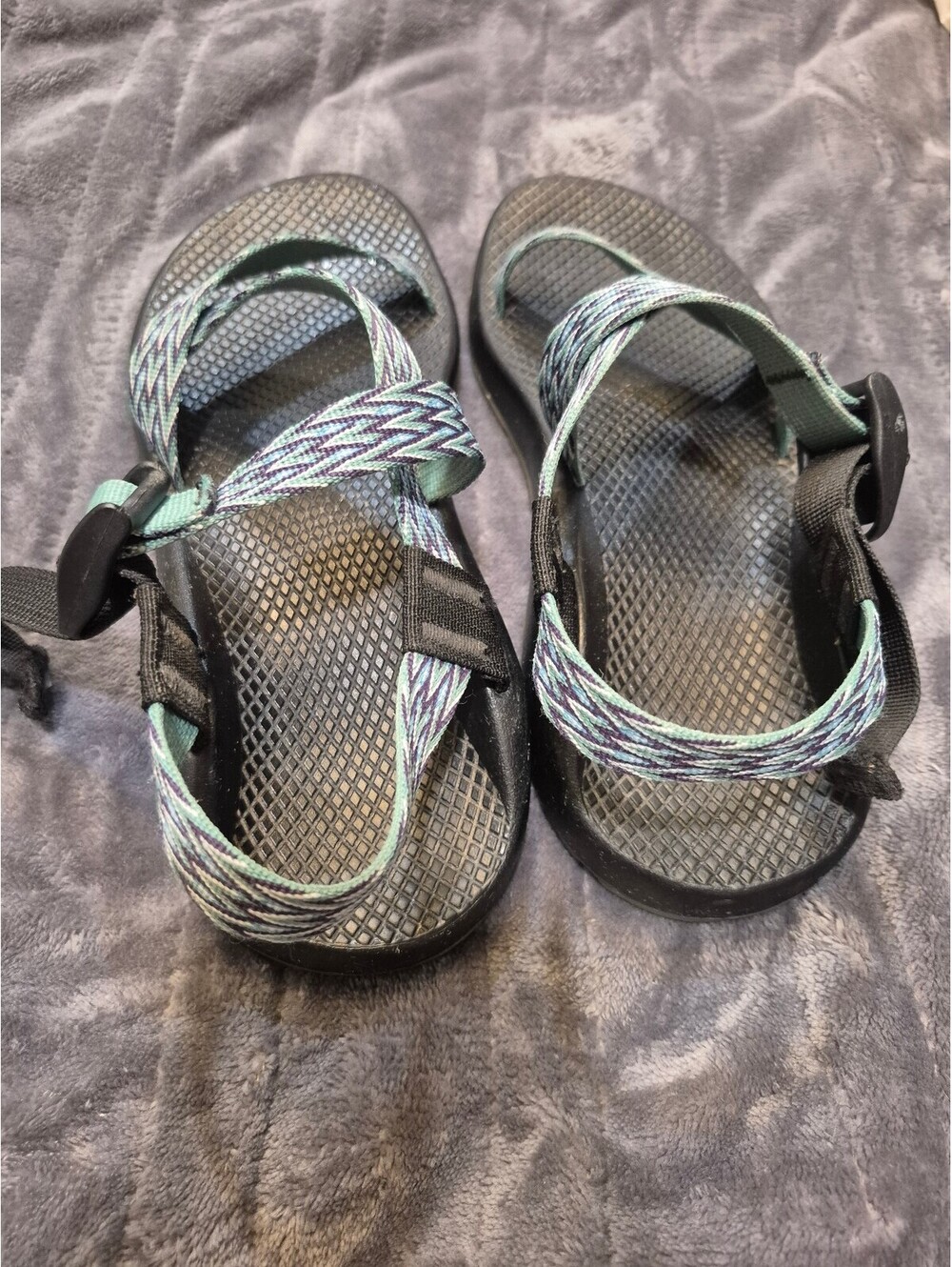 Chaco Women's Classic Hiking Sandals 9W Blue Teal - Picture 6 of 6
